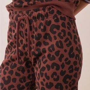 Marine Layer Anytime Leopard Print 🐆Sweatpants Joggers Medium
